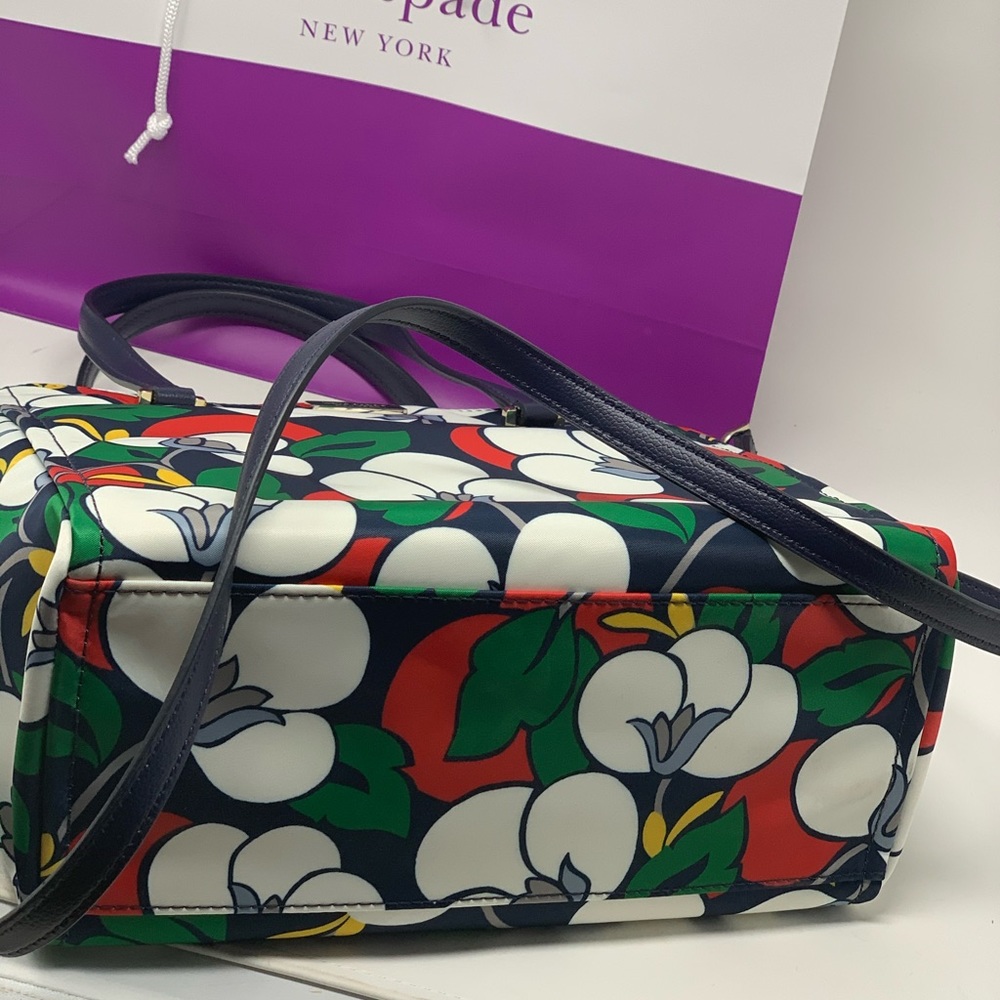 Kate spade dawn breezy nylon floral satchel bag - Picture 5 of 7